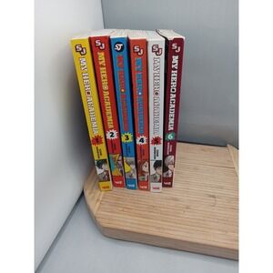 Set of 6 MY HERO ACADEMIA English‎ Manga 1-6 by Kohei Horikoshi Viz Media VG